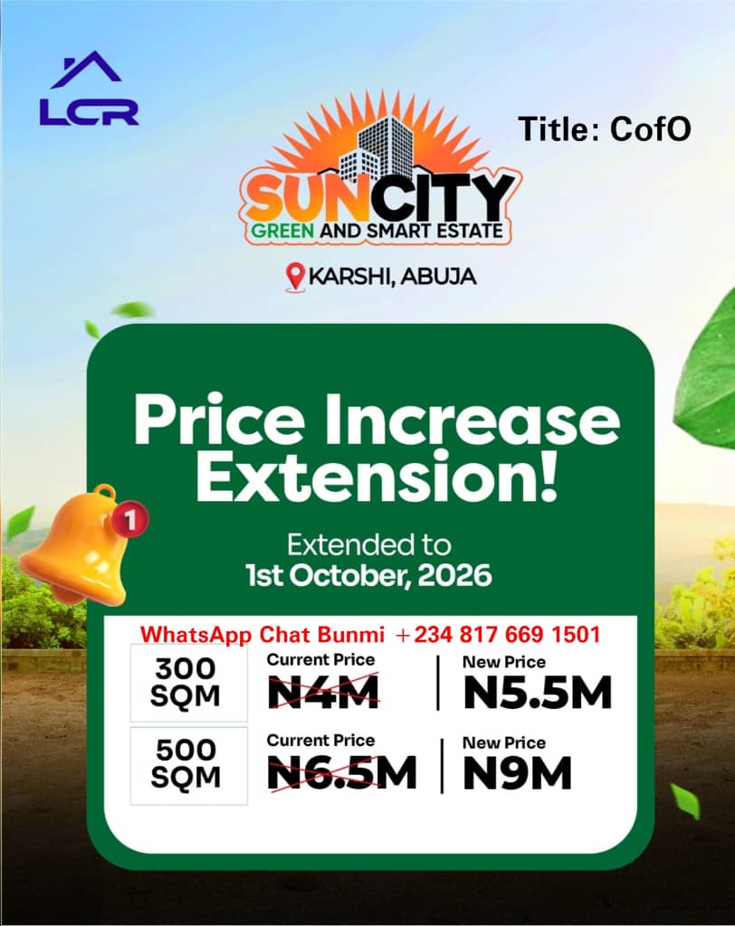 SUN CITY GREEN & SMART ESTATE in KARSHI, ABUJA